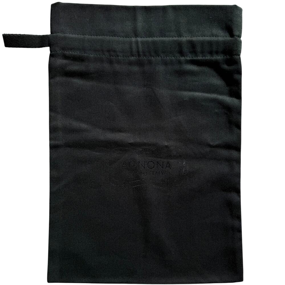 Agnona Italy Dust Bag Black 10x14.25 Shoe Accessory Storage